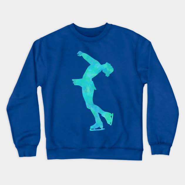 Figure skating (layback spin) Crewneck Sweatshirt by Becky-Marie